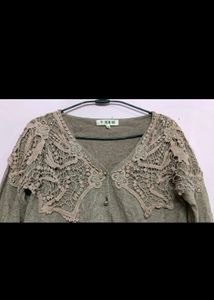 Korean Brown Cute Cardigan 🤎🟤