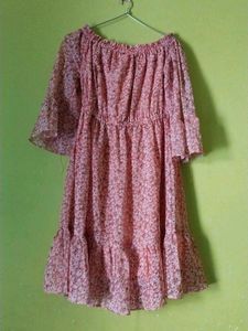 Floral Off-the-Shoulder Dress