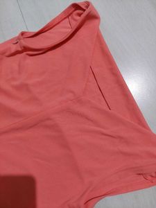 Women Coral Midi Dress