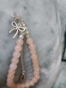 Rose gold colour Beaded Bracelet