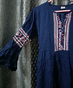 Beautiful Blue Flared Dress