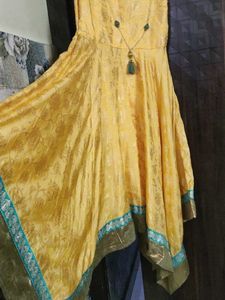 Zig Zag Pattern Flared Kurti