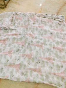 Baby Muslin Swaddle Blanket 2 Pcs Never Used