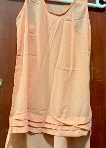 Peach Sleeveless Top