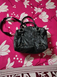 Black Leather Satchel