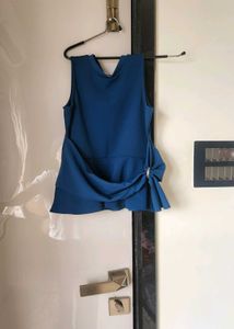Blue Sleeveless Top