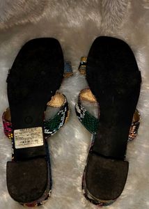 Branded Sneak-a-peek Sandals 7 Inches