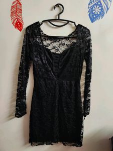 Brand New Black Lace Bodycon Black Short Dress