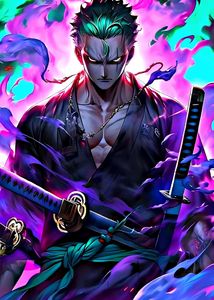 Roronoa Zoro Poster. One Piece. Anime Wall Decor