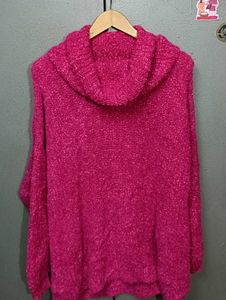Pink Fluffy Roll Neck Jumper (FIXED PRICE)