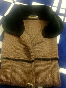 women's Brown Woolen Coat