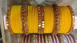 Yellow Bangle Set
