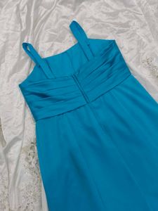 Embellished Satin Gown
