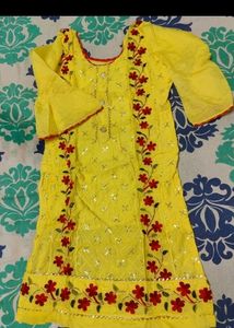 3 Sharara Set Beautiful Yellow
