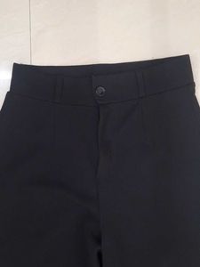 Wide Leg Black Trousers
