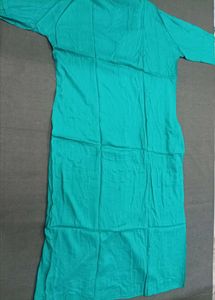 Elegant Green Kurta with Pocket.