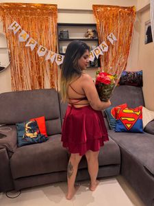 Red Velvet Party Dress