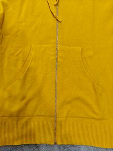Mustard Yellow Zip-Up Hoodie