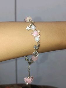 🩷Pink Fairy Core Chain Bracelet✨🫶🏻🍧