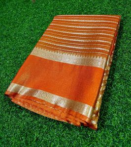 Elegant Orange Saree