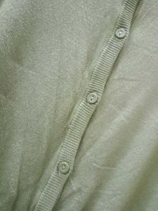 Olive Green Knit Cardigan