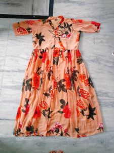 Flowery Pattern Dress