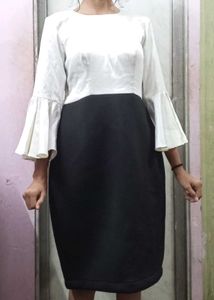Two-Tone Backless Dress
