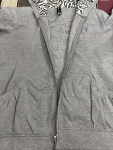 Grey Zip-Up Hoodie