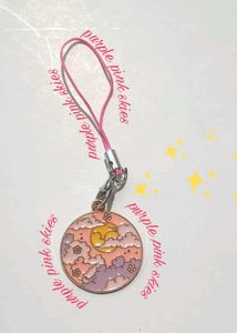 Purple Pink Sky Phone Charm