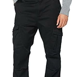 PULL &amp; BEAR BLACK CARGO