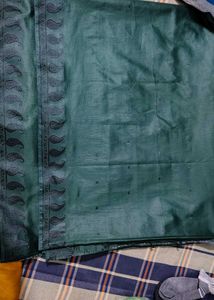 new Green Banarasi art Silk Saree