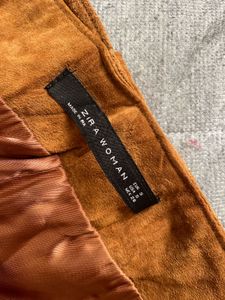 Belted A-Line Mini Skirt