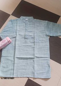 Men Khadi Cotton  Short Kurta