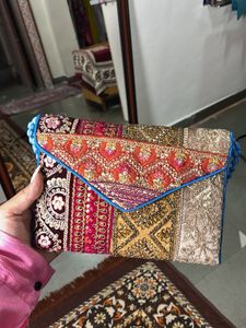 Embroidered Clutch