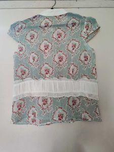 Floral Ruffle Blouse