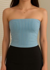 Striped Bandeau Top