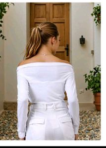 2 Tops White And Lavender