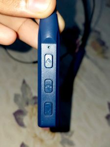 Blue Wireless Neckband Headphones