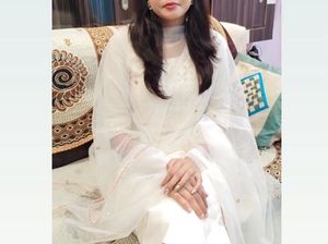 Elegant White Embroidered Salwar Kameez