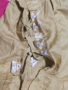 Beautifull Anarkali Cut Dress With Bottom Wear