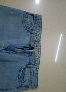 Mid Rise Light Blue Straight Fit Jeans