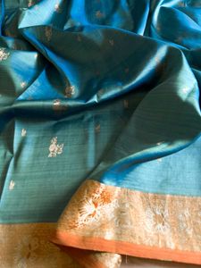 Pure Silk Kanjivaram Blue Lagoon