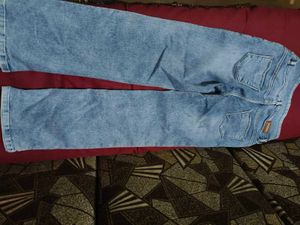 Light blue straight jeans
