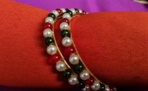 High Quality Mayco Gold Beaded Bangles