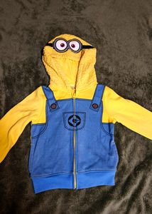 🇺🇲Despicable Me Minion ZipUp Hoodie 2- 4 Yrs NEW