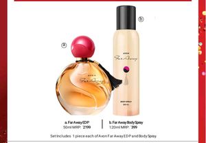 Avon Brand New Perfumed Set Of 4 FAR AWAY