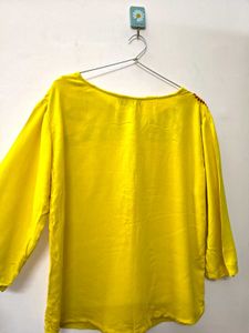 Embroidered Yellow Top