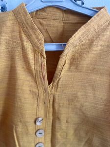 stan patti kurta in mustard colour