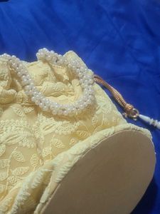 Lime Yellow Potli Bag