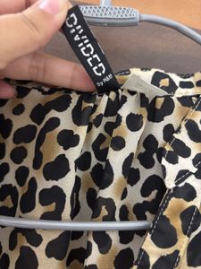 Leopard Print Long Sleeve Blouse